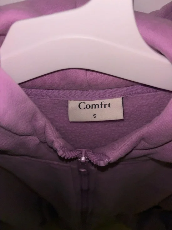 Comfrt Full Zip Hoodie - Pastels Collection Lilac - Size S - Picture 5 of 5